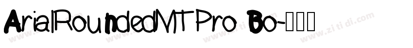 ArialRoundedMTPro Bo字体转换